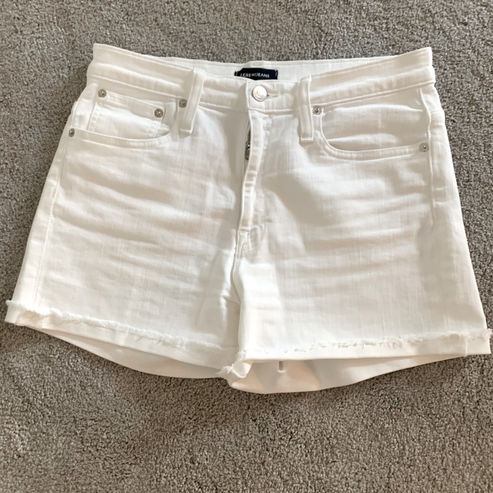 J. Crew White Denim Shorts